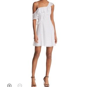 Bailey 44 Dress White with Black Polka Dots size 6